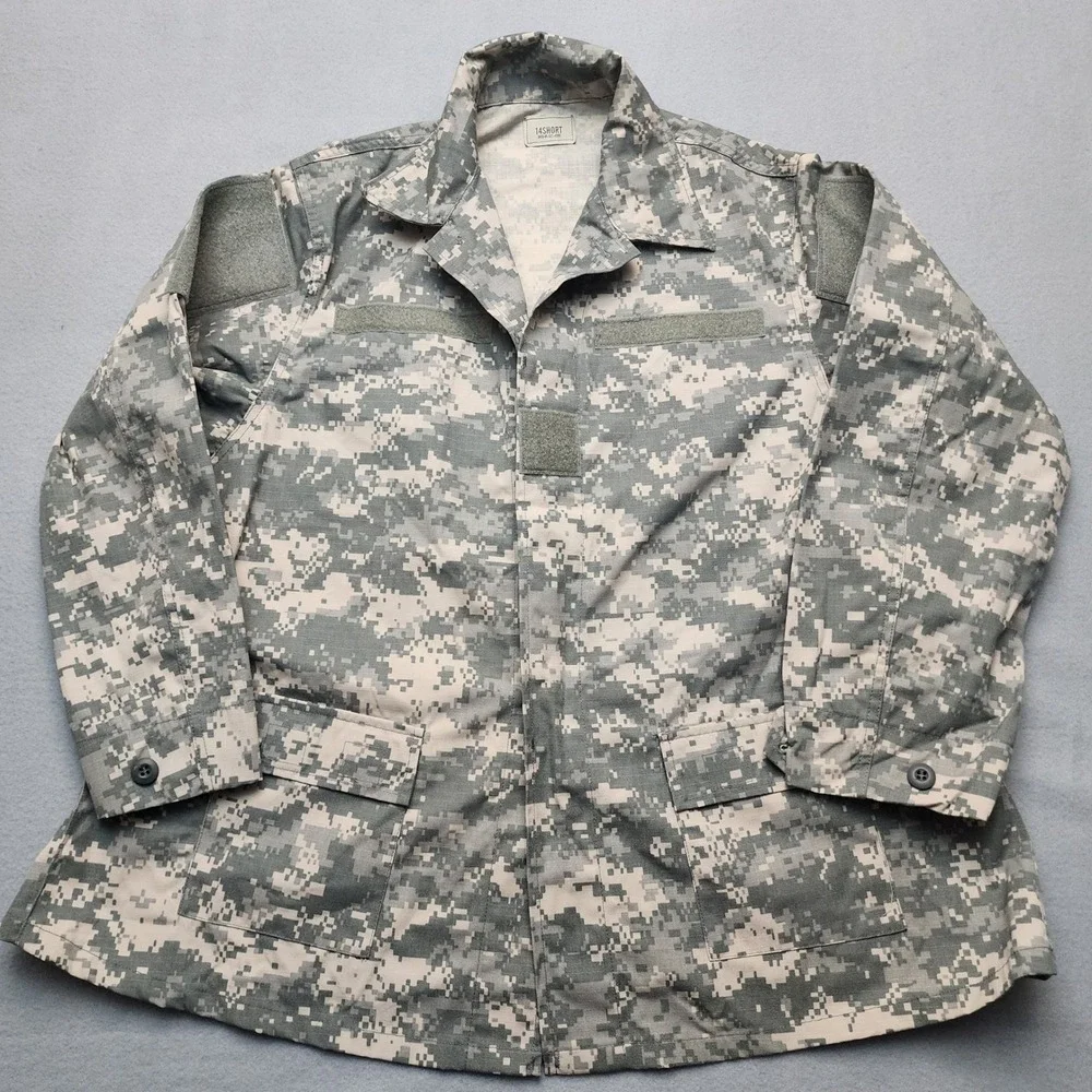 Woolrich Military ACU Maternity Utility Coat Camo Jacket 14 Short SPM1C1-09-D-10